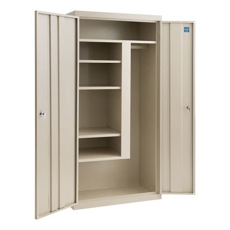 heavy duty steel wardrobe cabinet by norwood commercial furniture|Stationary Wardrobe Cabinets .